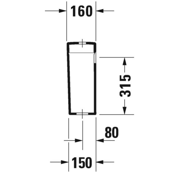 Duravit Happy D.2 pastatomo klozeto bakelis