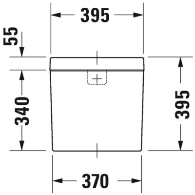 Duravit Happy D.2 pastatomo klozeto bakelis