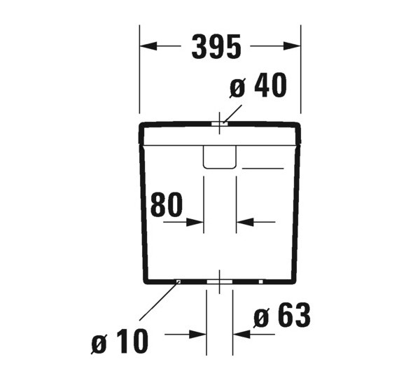 Duravit Happy D.2 pastatomo klozeto bakelis