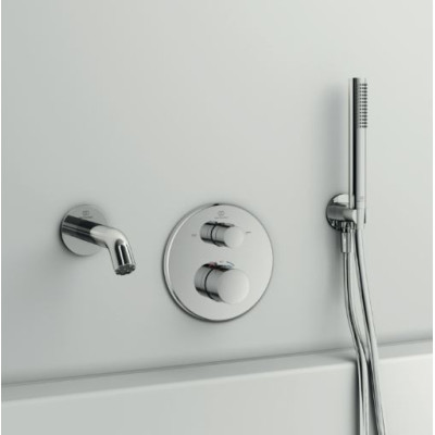 Ideal Standard Ceratherm T100 potinkinis termostatinis maišytuvas dušui/voniai, 2 krypčių (pasirenkama spalva)
