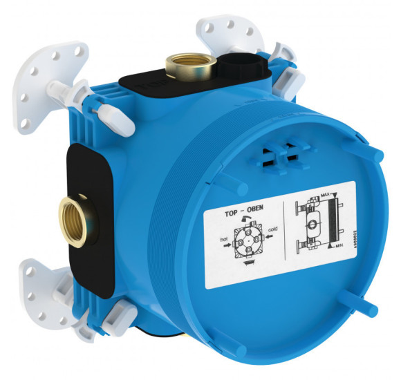 Ideal Standard CERATHERM potinkinė dušo sistema su 30 cm lietaus dušo galva, juodos matinės spalvos