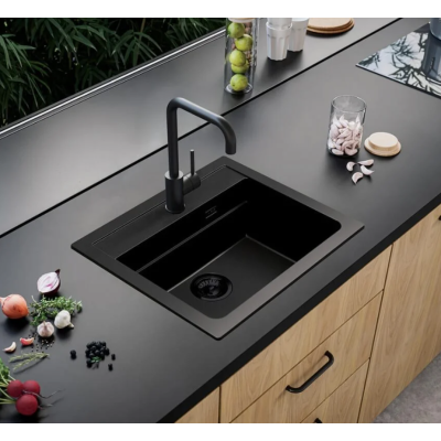 ALVEUS Atrox 30 granitinė plautuvė (Black edition)