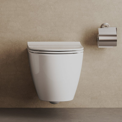 Ideal Standard i.life O plonas klozeto dangtis, "SoftClose" lėtas uždarymas
