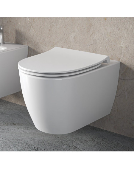 Ideal Standard i.Life O pakabinamas unitazas su plonu "Soft Close" dangčiu (HydroTwist)