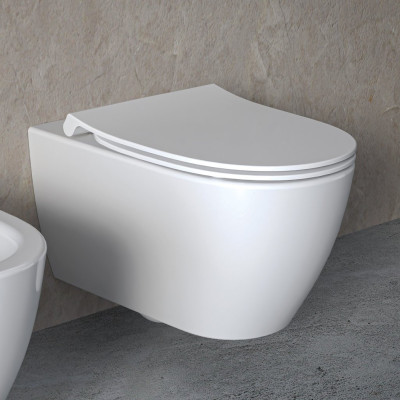 Ideal Standard i.Life O pakabinamas unitazas su plonu "Soft Close" dangčiu (HydroTwist)