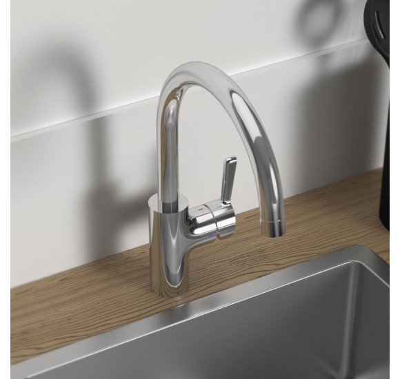 Ideal Standard Ceralife virtuvės maišytuvas su lenktu snapu