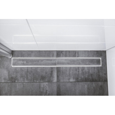 ACO Showerdrain C+ dušo latako komplektas 5in1 (įklijuojamai plytelei,montuojamas prie sienos), 785mm