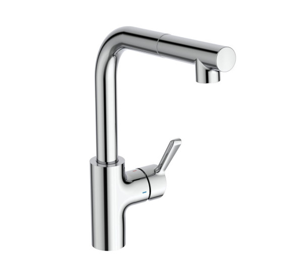 Ideal Standard Ceralife maišytuvas plautuvei su ištraukiama žarnele, L formos