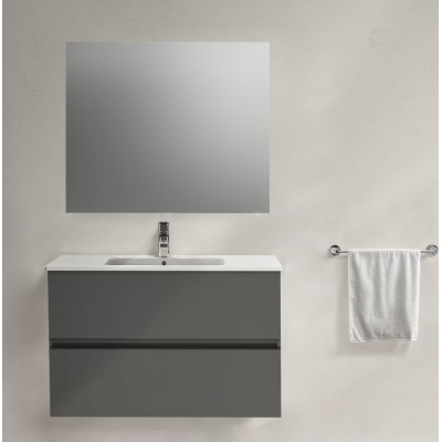 KOMPLEKTAS: Ideal Standard Eurovit pakabinama vonios spintelė su praustuvu 80 cm (815 x 450 x 565 mm)