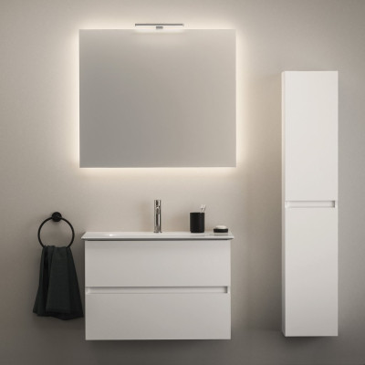 Komplektas: Ideal Standard Eurovit pakabinama vonios spintelė su praustuvu 70 cm, 2 stalčiai, "Soft Close" uždarymas