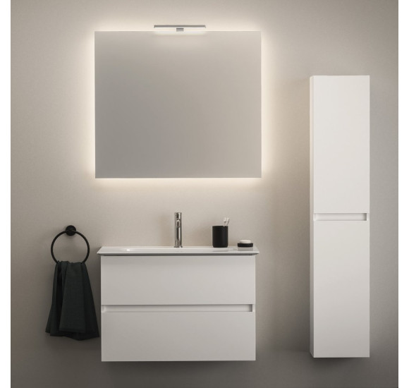 Komplektas: Ideal Standard Eurovit pakabinama vonios spintelė su praustuvu 70 cm, 2 stalčiai, "Soft Close" uždarymas