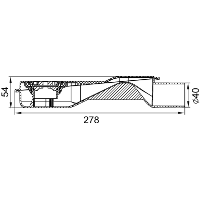 ACO ShowerDrain M+ dušo latako polipropileninis trapas DN40