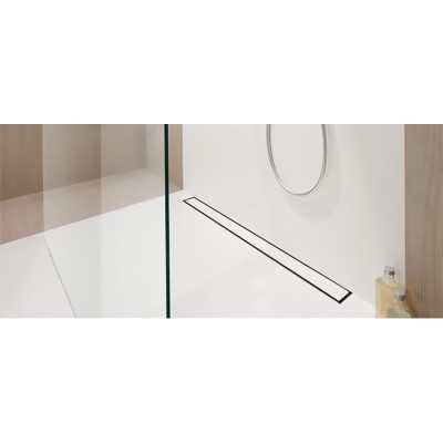 IŠPARDAVIMAS. ACO ShowerDrain M dušo latakas su grotelėmis plytelei įklijuoti, montavimui prie sienos, 900 mm