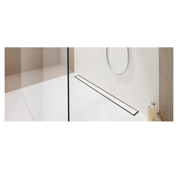 IŠPARDAVIMAS. ACO ShowerDrain M dušo latakas su grotelėmis plytelei įklijuoti, montavimui prie sienos, 900 mm