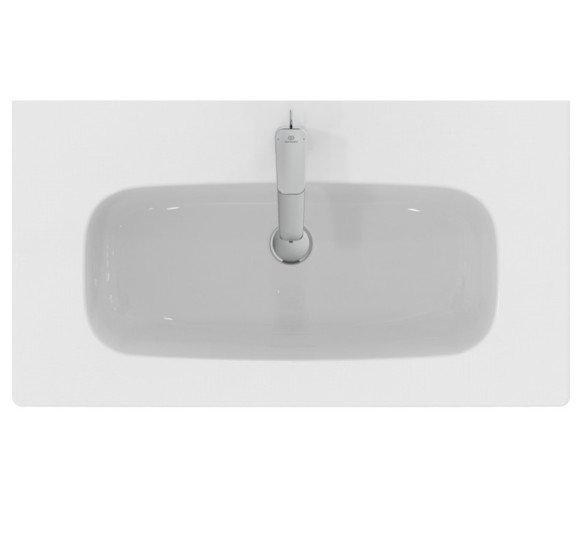 KOMPLEKTAS: Ideal Standard I.Life A vonios spintelė su praustuvu 80cm, Balta matinė spalva