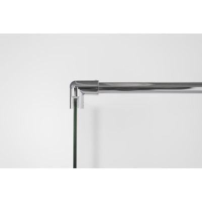 IŠPARDAVIMAS. Brasta Glass dušo sienelė (kampinis laikiklis) 750x2000mm, skaidrus 6mm stiklas