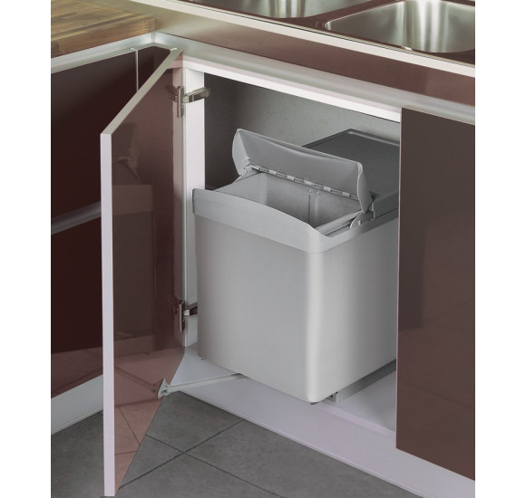 ALVEUS Albio 30 šiukšliadėžė 16l+16l, 350x475x370
