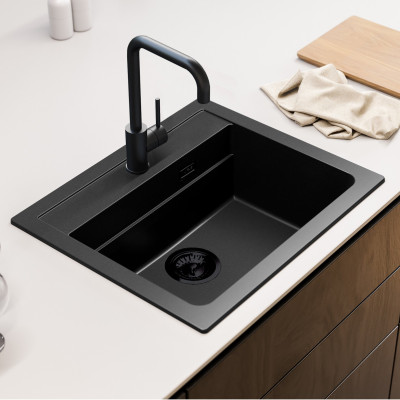 ALVEUS Atrox 30 granitinė plautuvė (Black edition)