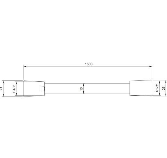 Villeroy&Boch Universal Showers dušo žarna, 1600 mm ilgio (pasirenkama spalva)