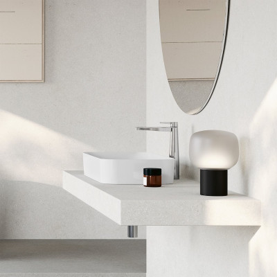 Villeroy&Boch Conum aukštas praustuvo maišytuvas su "Push-open" dugno vožtuvu, juoda matinė