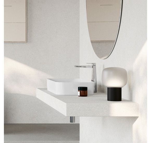 Villeroy&Boch Conum aukštas praustuvo maišytuvas su "Push-open" dugno vožtuvu, juoda matinė