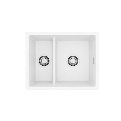 ALVEUS Omni 50 granitinė plautuvė su dvigubu dubeniu