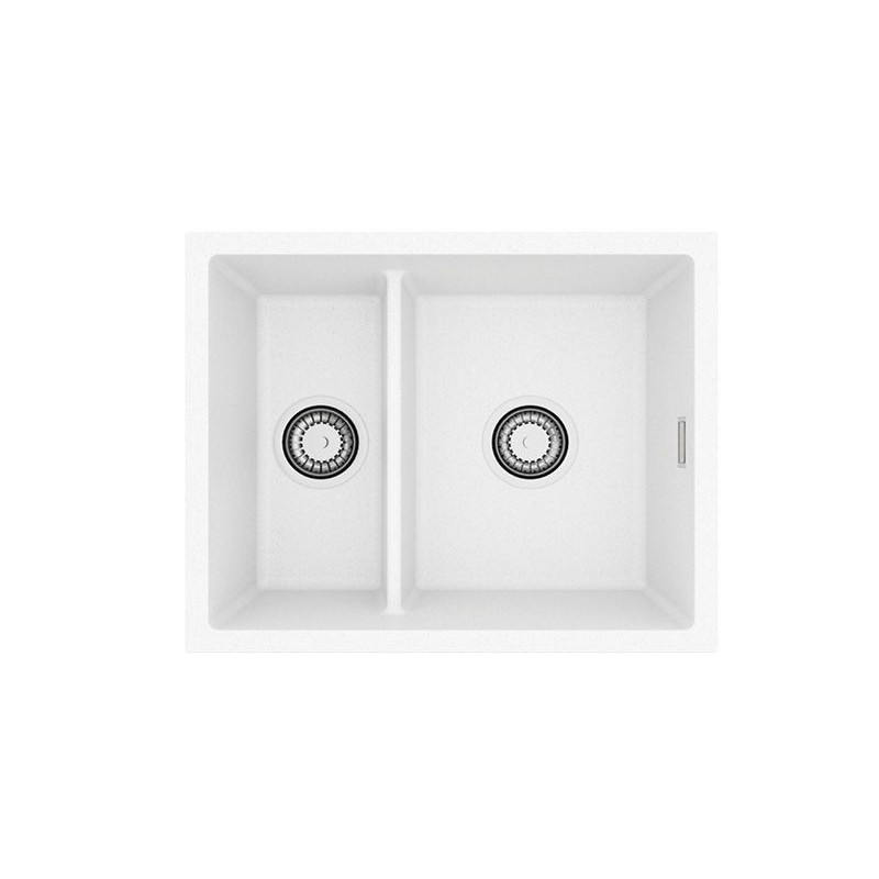 ALVEUS Omni 50 granitinė plautuvė su dvigubu dubeniu