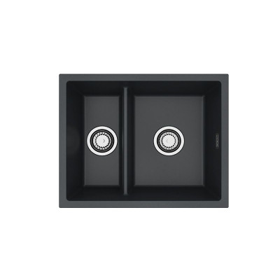 ALVEUS Omni 50 granitinė plautuvė su dvigubu dubeniu