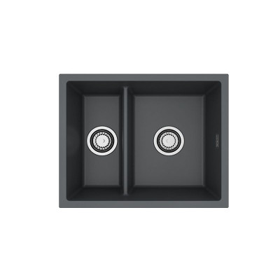 ALVEUS Omni 50 granitinė plautuvė su dvigubu dubeniu