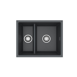 ALVEUS Omni 50 granitinė plautuvė su dvigubu dubeniu