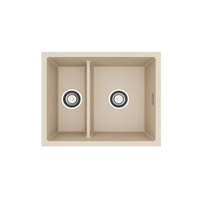 ALVEUS Omni 50 granitinė plautuvė su dvigubu dubeniu