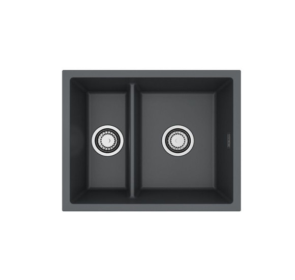 ALVEUS Omni 50 granitinė plautuvė su dvigubu dubeniu