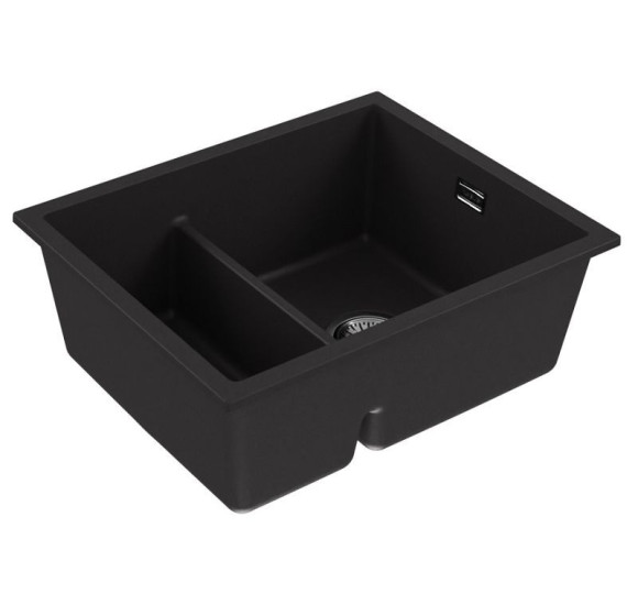 ALVEUS Omni 50 granitinė plautuvė su dvigubu dubeniu