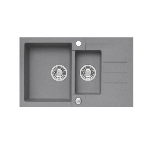 ALVEUS Rock 70 granitinė plautuvė su papildomu dubeniu