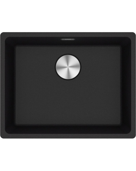 Franke MRG 110-52 po stalviršiu montuojama granitinė plautuvė, nerūdijančio plieno ventiliu