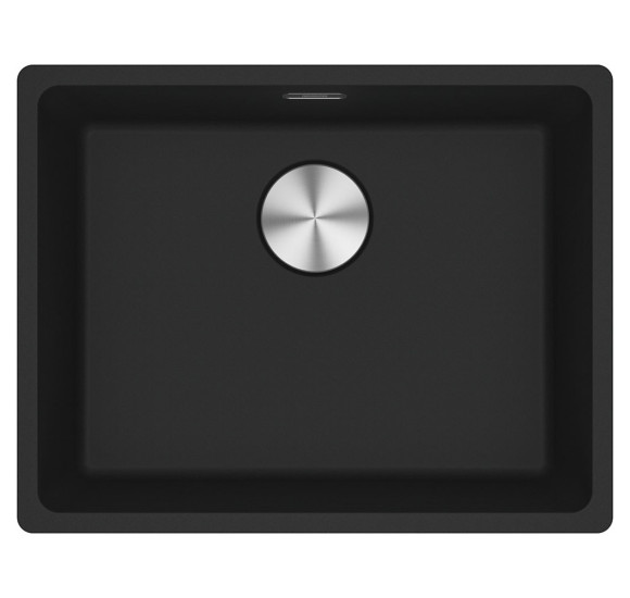 Franke MRG 110-52 po stalviršiu montuojama granitinė plautuvė, nerūdijančio plieno ventiliu