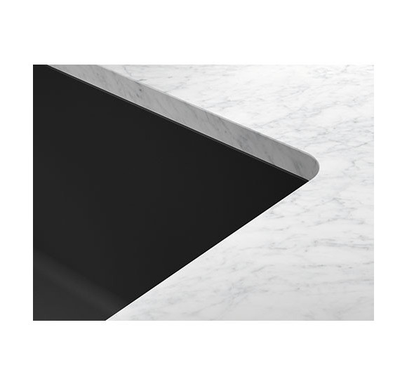 Franke MRG 110-52 po stalviršiu montuojama granitinė plautuvė, nerūdijančio plieno ventiliu