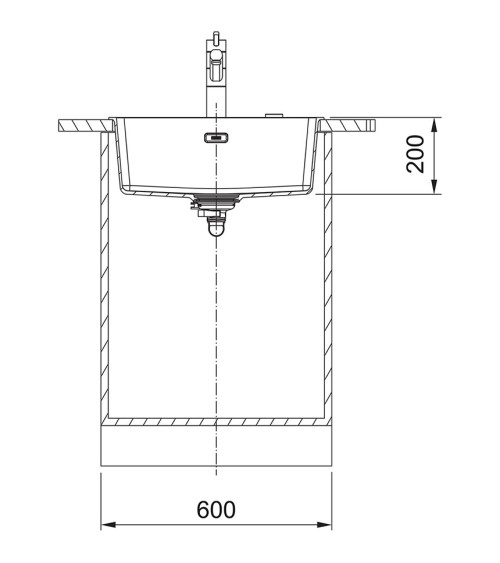 Franke granitinė plautuvė MRG 110-52 juoda matinė, montuojama po stalviršiu