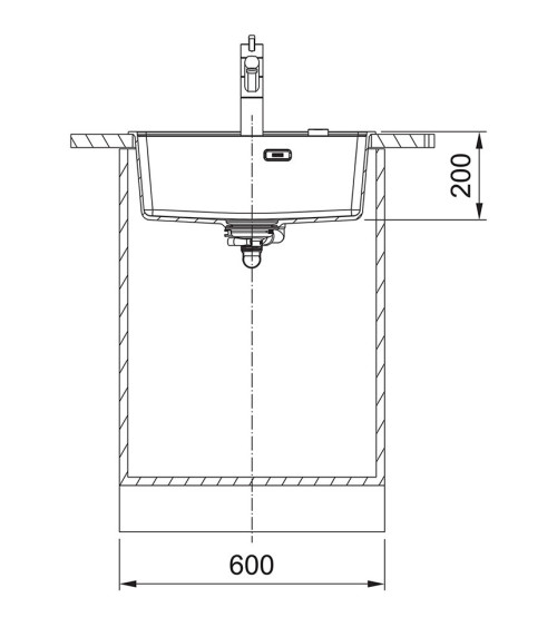 Franke MRG 610-52 A plautuvė, montuojama ant stalviršio, eksentrinis ventilis, nerūdijančio plieno mygtukas ir perlaja