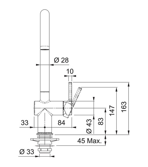 Franke virtuvinis maišytuvas Active J, pasirenkama spalva