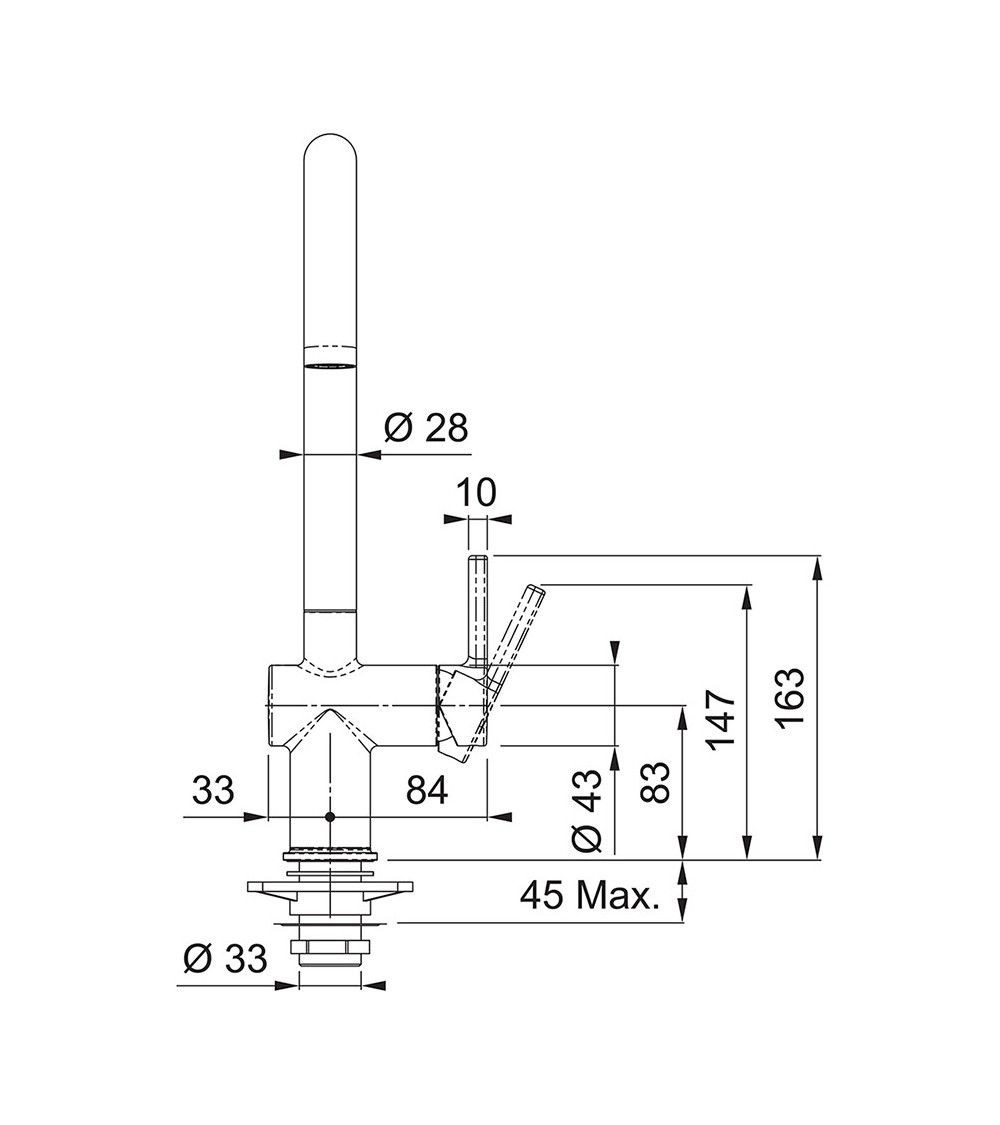 Franke virtuvinis maišytuvas Active J, pasirenkama spalva