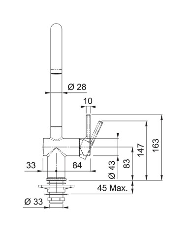 Franke virtuvinis maišytuvas Active J, pasirenkama spalva