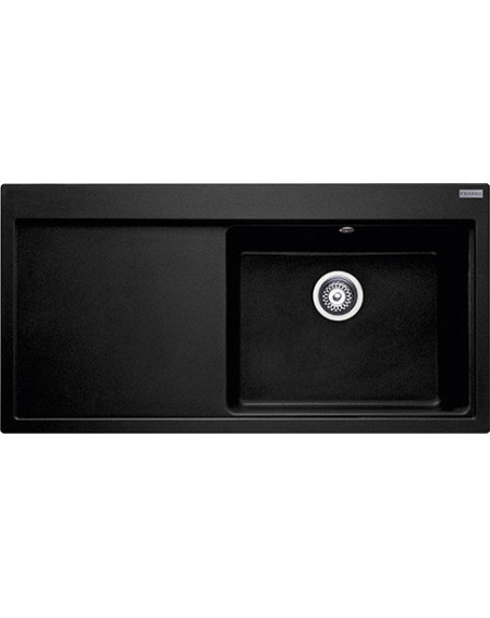 Franke MTG 611 plautuvė, dubuo dešinėje, montuojama ant stalviršio, eksentrinis ventilis, nerūdijančio plieno mygtukas