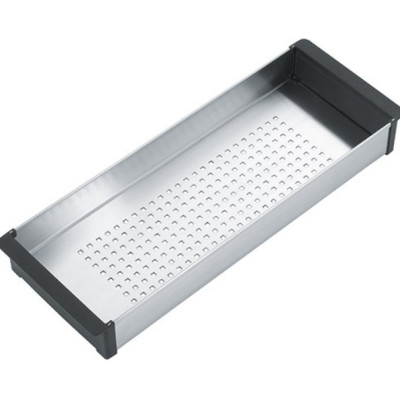 Nerūdijančio plieno nusausinimo indas su plastikinėmis rankenomis 429x156 skirtas BOX plautuvėms