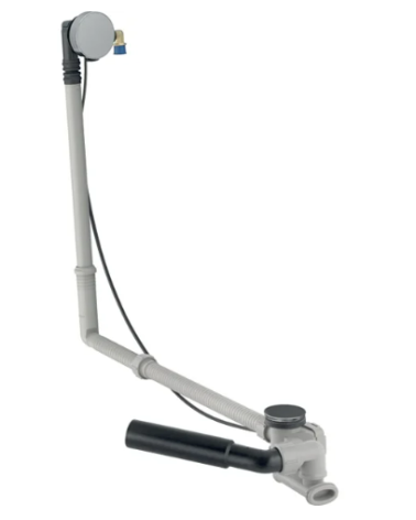 Geberit vonios sifonas su pasukamąja rankena ir įleidimo funkcija, d52, 73 cm, su baigiamojo montavimo dalių rinkiniu