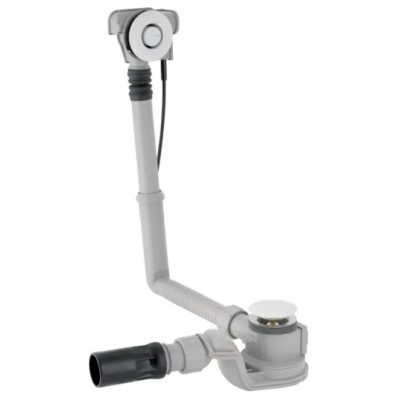 Geberit vonios sifonas su PushControl uždarymo paspaudimu funkcija d52 ir montavimo dalių rinkiniu