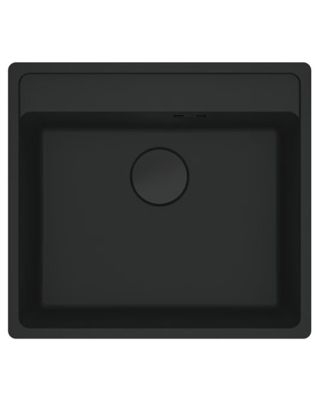 Franke Maris granitinė plautuvė MRG 210-52 A montuojama lygiai su stalviršiu, juoda matinė