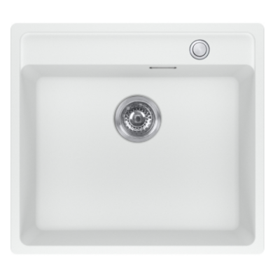 Franke Maris granitinė plautuvė MRG 210-52 A montuojama lygiai su stalviršiu, juoda matinė