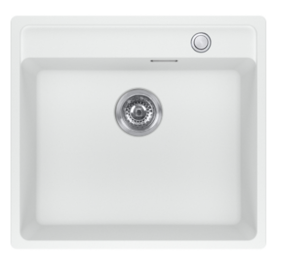 Franke Maris granitinė plautuvė MRG 210-52 A montuojama lygiai su stalviršiu, juoda matinė