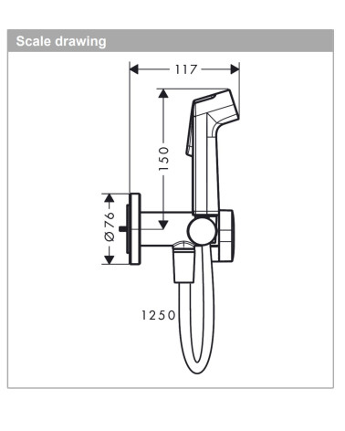 Hansgrohe bide dušelio komplektas su maišytuvu (be potinkinės dalies), 29232670